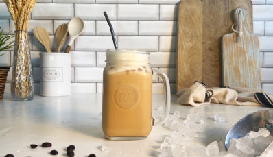 Iced coffe con leche condensada