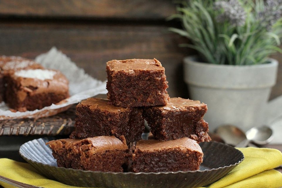 Brownie de chocolate y coco