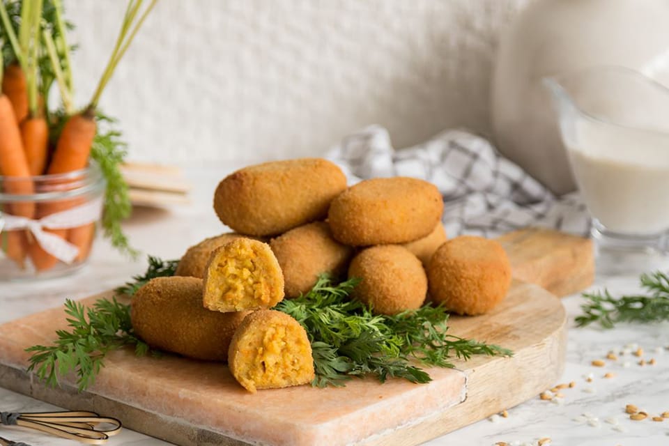 Croquetas veganas de zanahoria