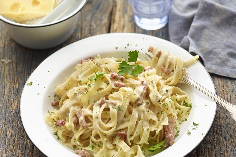 Receta pasta carbonara IDEAL