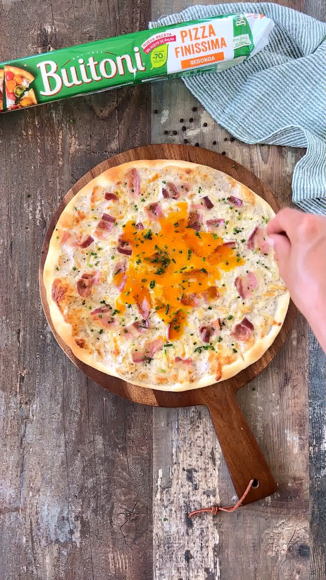 Pizza Carbonara Trufada